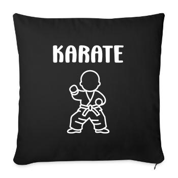 Karate - Sofakissenbezug 45 x 45 cm - Schwarz - Vorne