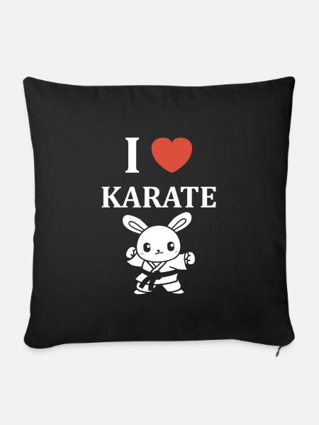 Karate - Sofakissenbezug 45 x 45 cm - Schwarz