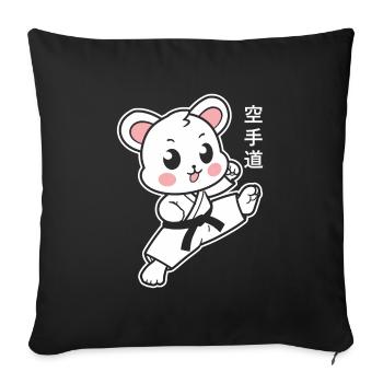 Karate - Sofakissenbezug 45 x 45 cm - Schwarz - Vorne