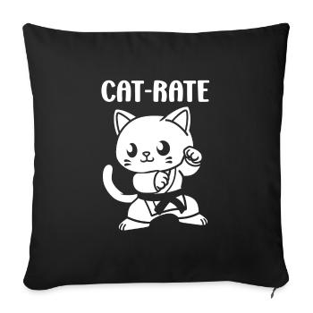 karate - Housse de coussin décorative 45 x 45 cm - noir - Devant