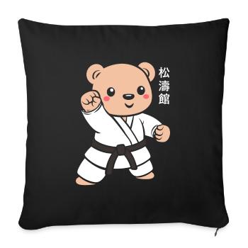 karate - Housse de coussin décorative 45 x 45 cm - noir - Devant