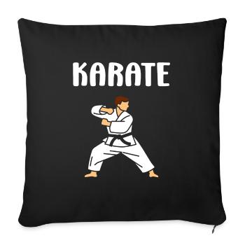 karate - Sofa pillowcase 17,3'' x 17,3'' (45 x 45 cm) - black - Front