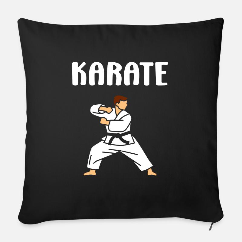 Karate - Sofakissenbezug 45 x 45 cm - Schwarz