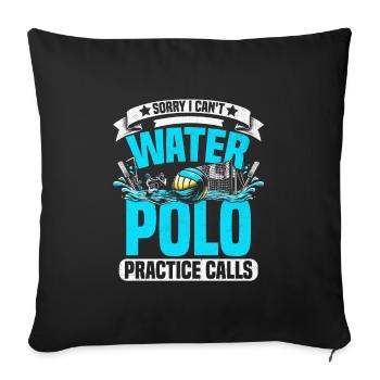 Désolé, je ne peux pas l’entraînement de water-polo appelle Aquatic Po - Housse de coussin décorative 45 x 45 cm - noir - Devant