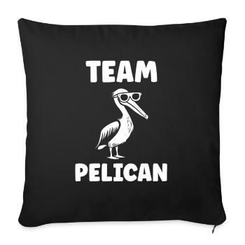 Pelican - Sofa pillowcase 17,3'' x 17,3'' (45 x 45 cm) - black - Front