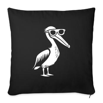 pelican - Sofa pillowcase 17,3'' x 17,3'' (45 x 45 cm) - black - Front