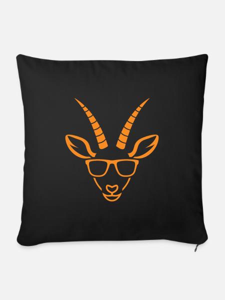 Gazelle - Sofakissenbezug 45 x 45 cm - Schwarz