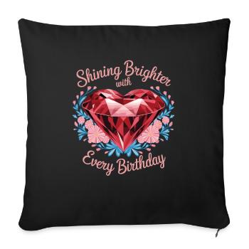 Painting Diamonds Diamond Painting Art - Sofa pillowcase 17,3'' x 17,3'' (45 x 45 cm) - black - Front