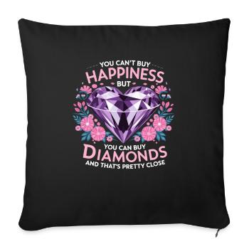 Painting Diamonds Diamond Painting Art - Sofa pillowcase 17,3'' x 17,3'' (45 x 45 cm) - black - Front
