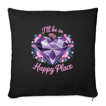 Painting Diamonds Diamond Painting Art - Sofa pillowcase 17,3'' x 17,3'' (45 x 45 cm) - black - Front