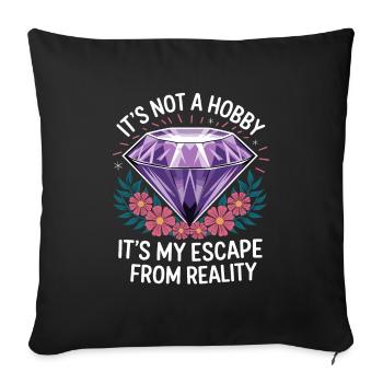 Painting Diamonds Diamond Painting Art - Sofa pillowcase 17,3'' x 17,3'' (45 x 45 cm) - black - Front