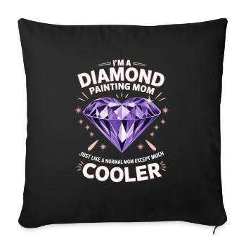Painting Diamonds Diamond Painting Art - Sofa pillowcase 17,3'' x 17,3'' (45 x 45 cm) - black - Front