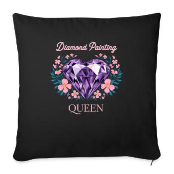 Painting Diamonds Diamond Painting Art - Sofa pillowcase 17,3'' x 17,3'' (45 x 45 cm) - black - Front