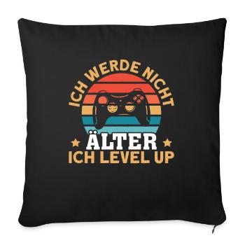 Video Gaming Pc Gamer Zocker Zocken - Sofa pillowcase 17,3'' x 17,3'' (45 x 45 cm) - black - Front