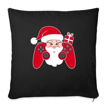 Gamer Noël Gaming Noël Gamer - Housse de coussin décorative 45 x 45 cm - noir - Devant