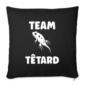 Têtard - Housse de coussin décorative 45 x 45 cm - noir - Devant