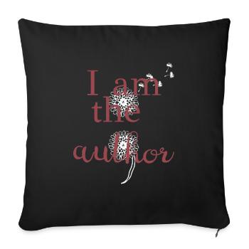 Santé mentale Dépression Point-virgule - Housse de coussin décorative 45 x 45 cm - noir - Devant