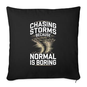 Storm Chaser Costume Storm Chaser - Sofa pillowcase 17,3'' x 17,3'' (45 x 45 cm) - black - Front