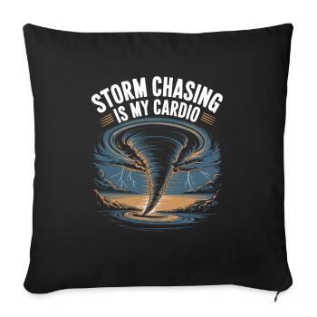 Storm Chaser Costume Storm Chaser - Sofa pillowcase 17,3'' x 17,3'' (45 x 45 cm) - black - Front