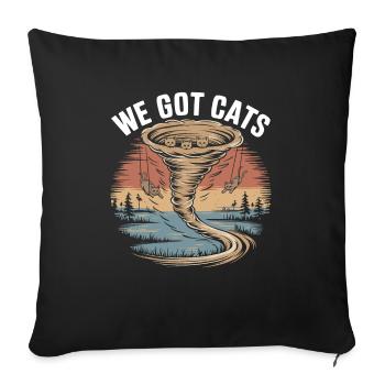 Storm Chaser Costume Storm Chaser - Sofa pillowcase 17,3'' x 17,3'' (45 x 45 cm) - black - Front