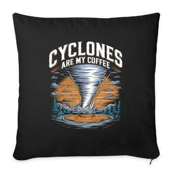 Storm Chaser Costume Storm Chaser - Sofa pillowcase 17,3'' x 17,3'' (45 x 45 cm) - black - Front