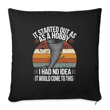 Storm Chaser Costume Storm Chaser - Sofa pillowcase 17,3'' x 17,3'' (45 x 45 cm) - black - Front