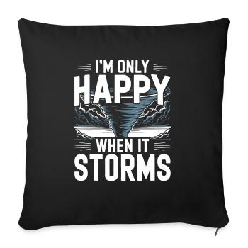 Storm Chaser Costume Storm Chaser - Sofa pillowcase 17,3'' x 17,3'' (45 x 45 cm) - black - Front