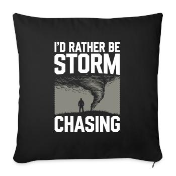 Storm Chaser Costume Storm Chaser - Sofa pillowcase 17,3'' x 17,3'' (45 x 45 cm) - black - Front
