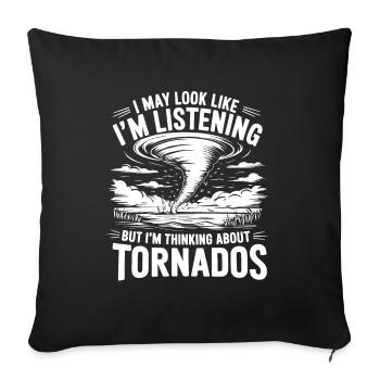Storm Chaser Costume Storm Chaser - Sofa pillowcase 17,3'' x 17,3'' (45 x 45 cm) - black - Front