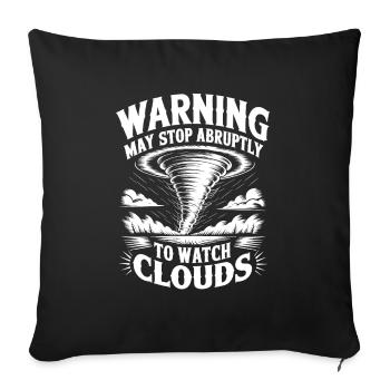 Storm Chaser Costume Storm Chaser - Sofa pillowcase 17,3'' x 17,3'' (45 x 45 cm) - black - Front