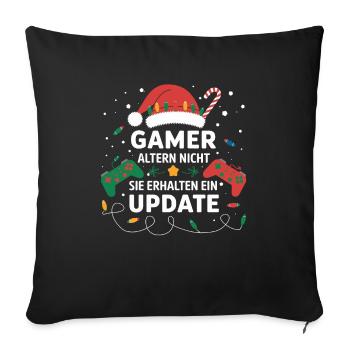 Gamer Gaming Gamer Gaming Christmas - Sofa pillowcase 17,3'' x 17,3'' (45 x 45 cm) - black - Front