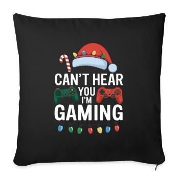 Gamer Gaming Gamer Gaming Christmas - Sofa pillowcase 17,3'' x 17,3'' (45 x 45 cm) - black - Front