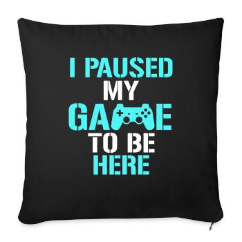 Gamer Gaming Gamer Gaming Christmas - Sofa pillowcase 17,3'' x 17,3'' (45 x 45 cm) - black - Front
