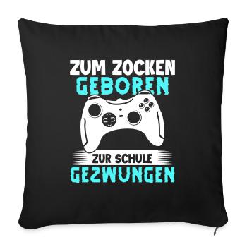 Gamer Gaming Gamer Gaming Christmas - Sofa pillowcase 17,3'' x 17,3'' (45 x 45 cm) - black - Front