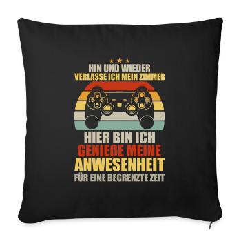 Gamer Gaming Gamer Gaming Christmas - Sofa pillowcase 17,3'' x 17,3'' (45 x 45 cm) - black - Front