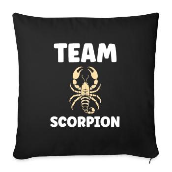scorpion - Sofa pillowcase 17,3'' x 17,3'' (45 x 45 cm) - black - Front
