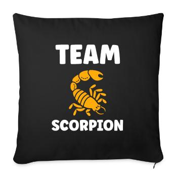 scorpion - Sofa pillowcase 17,3'' x 17,3'' (45 x 45 cm) - black - Front