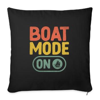 Boat Mode On Paddle Boat - Sofa pillowcase 17,3'' x 17,3'' (45 x 45 cm) - black - Front