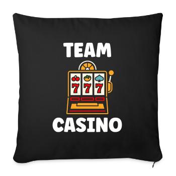 Casino - Sofa pillowcase 17,3'' x 17,3'' (45 x 45 cm) - black - Front