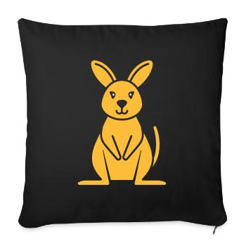 wallaby - Housse de coussin décorative 45 x 45 cm - noir - Devant