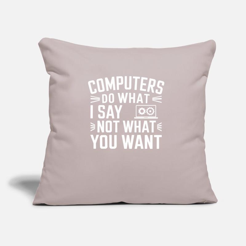 Support Administrateur Nerd Computer Tech Housse de coussin décorative 45 x 45 cm