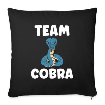 cobra - Housse de coussin décorative 45 x 45 cm - noir - Devant