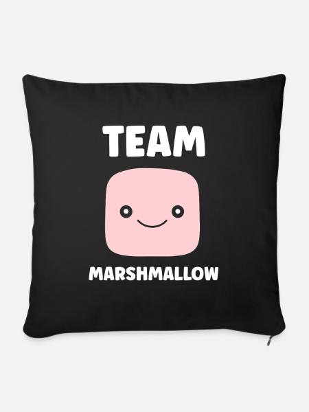 Marshmallow - Sofakissenbezug 45 x 45 cm - Schwarz