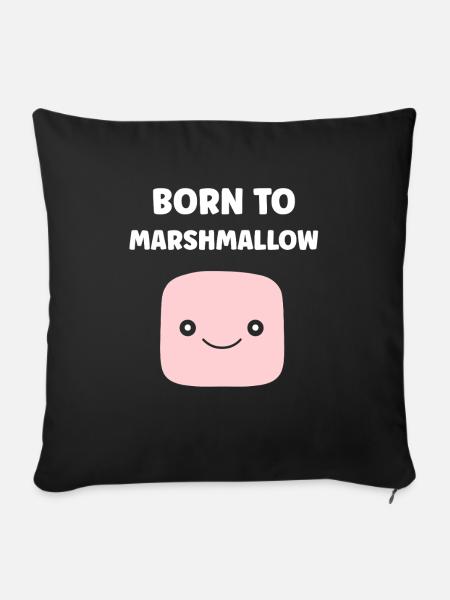 Marshmallow - Sofakissenbezug 45 x 45 cm - Schwarz