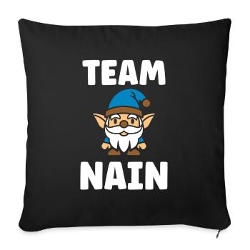 Dwarf - Sofa pillowcase 17,3'' x 17,3'' (45 x 45 cm) - black - Front