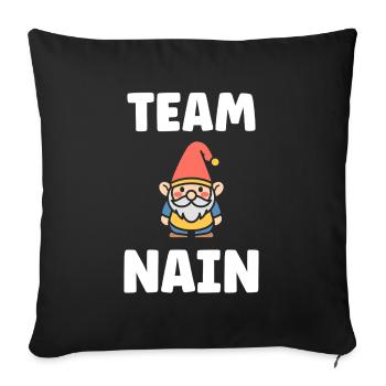 Dwarf - Sofa pillowcase 17,3'' x 17,3'' (45 x 45 cm) - black - Front