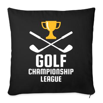 Golf Championship League (Club de golf, Coupe) - Housse de coussin décorative 45 x 45 cm - noir - Devant