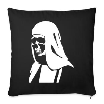 Unique Horror Nun, Satanic, and Occult T-Shirts f - Sofa pillowcase 17,3'' x 17,3'' (45 x 45 cm) - black - Front