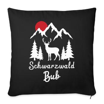 Black Forest Black Forest Baden-Württemberg - Sofa pillowcase 17,3'' x 17,3'' (45 x 45 cm) - black - Front