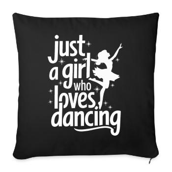 Dansant Danseurs Dansant - Housse de coussin décorative 45 x 45 cm - noir - Devant
